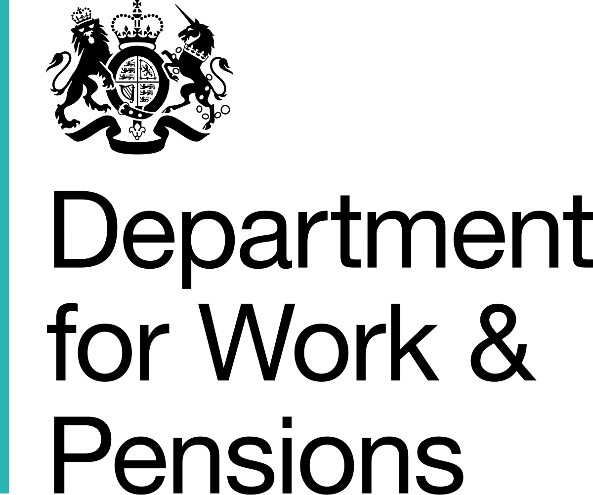Logo for the Department of Work and Pensions, part of the UK Government